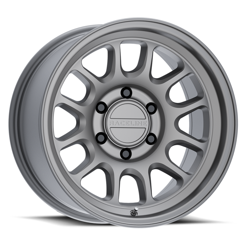 Raceline 958T Rogue 18x9in / 5X139.7 BP / 18mm Offset / 106.5mm Bore - Matte Titanium