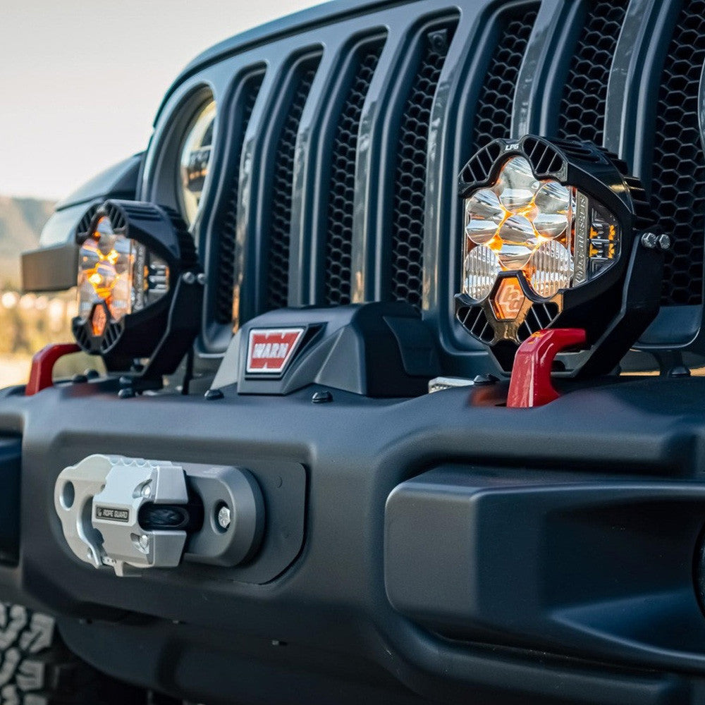 Baja Designs Jeep JL/JT Rubicon Steel Bumper LED Light Kit LP4 w/Upfitter