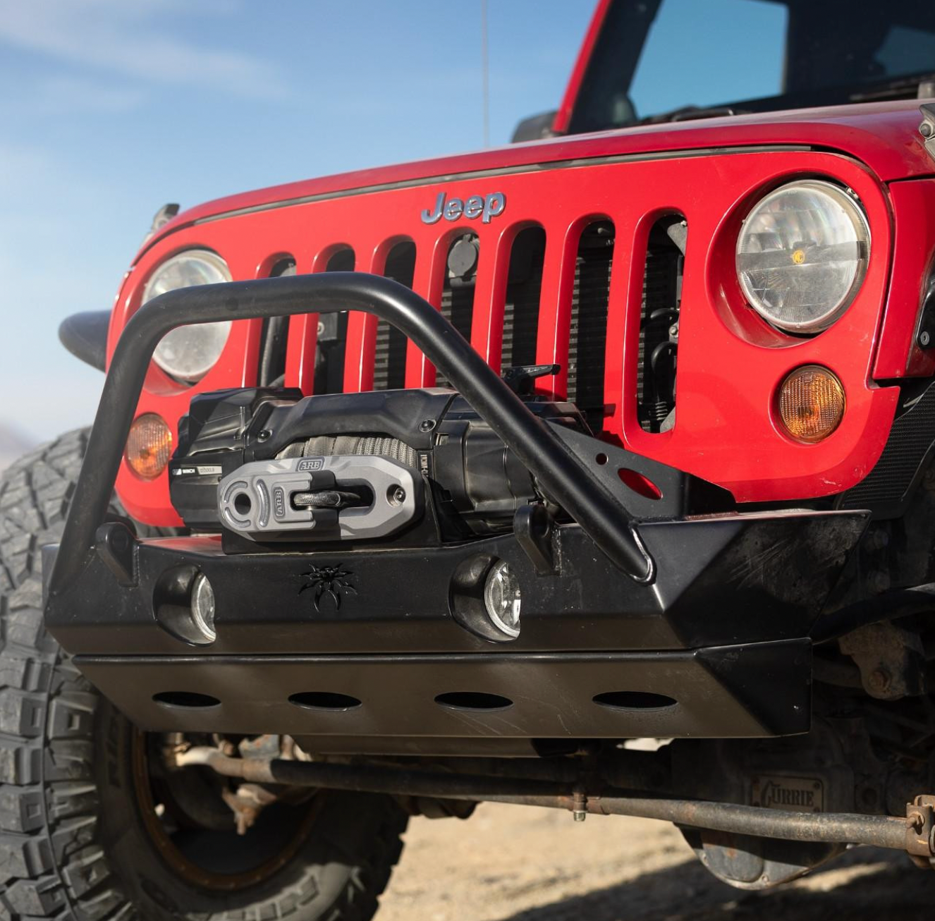 PRE-ORDER: Front JK BRAWLER-LITE Bumper (Black)
