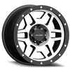 Series 41 Phaser 20x9 with 5 on 5 Bolt Pattern 4.5 Backspace Machined Black with Stainless Steel Bolts Finish Pro Comp Alloy Wheels