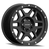 Series 41 Phaser 17x9 with 5 on 5 Bolt Pattern 4.75 Backspace Satin Black With Stainless Steel Bolts Finish Pro Comp Alloy Wheels