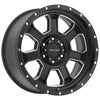 Series 5143 Sledge 20x9 with 5 on 5 Bolt Pattern 5 Backspace Satin Black and Milled Finish Pro Comp Alloy Wheels