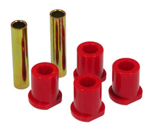 Prothane 80-97 Ford Truck 2/4wd (w/ Molded Shackles) Rear Frame Shackle Bushings - Red