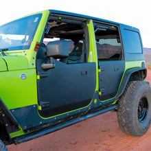 2007-2018 Jeep JK/JKU Full Metal Jacket RAW Aluminum Half Doors - Rear Pair