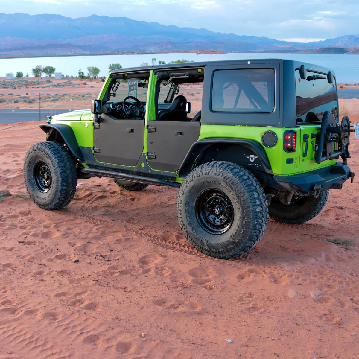 2007-2018 Jeep JK/JKU Full Metal Jacket Aluminum Half Doors - Rear Pair