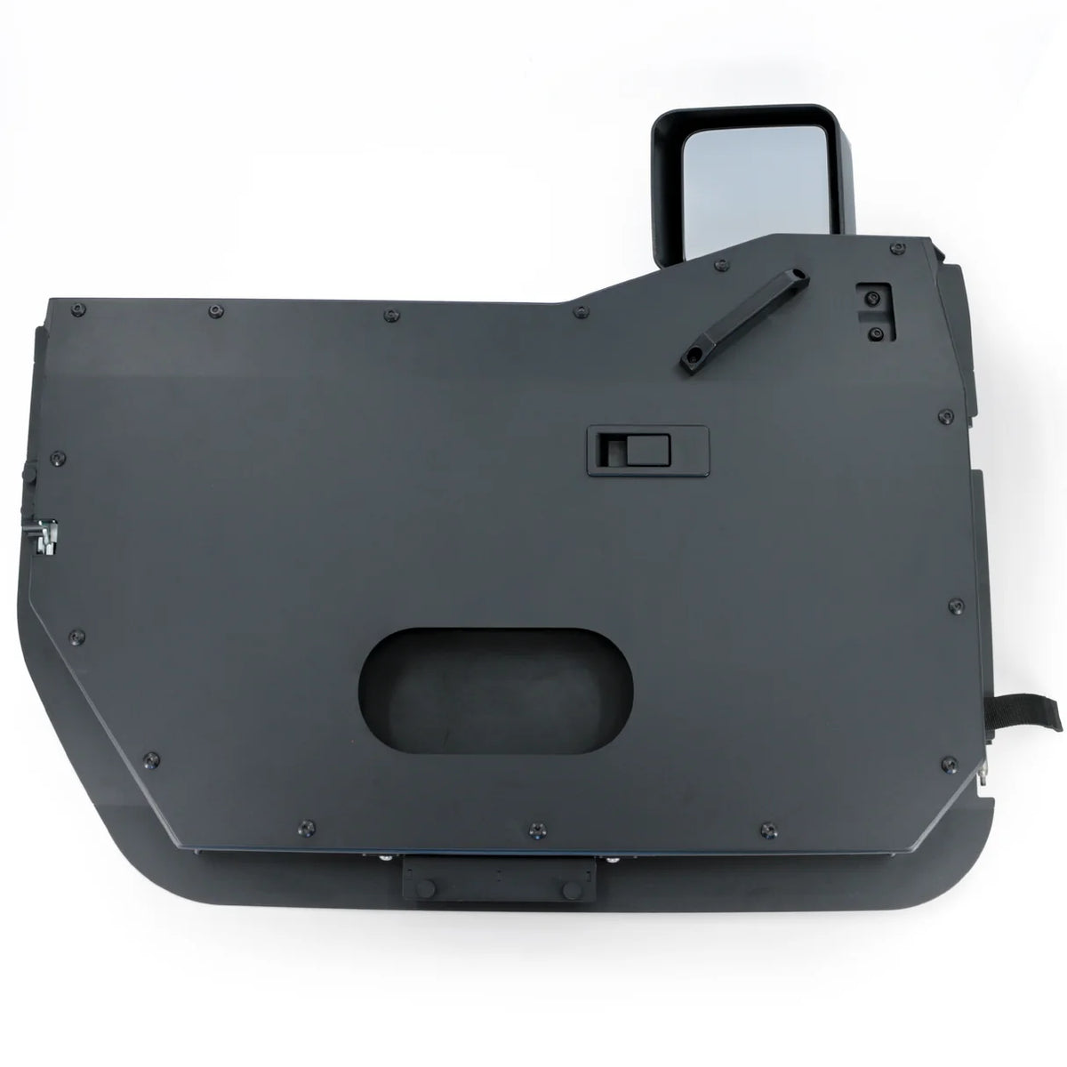 2007-2018 Jeep JK/JKU Full Metal Jacket Black Powder Coated Aluminum Half Doors | Front Pair