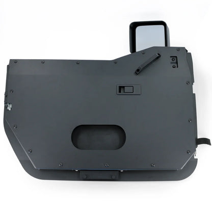 2007-2018 Jeep JK/JKU Full Metal Jacket RAW Aluminum Half Doors - Front Pair