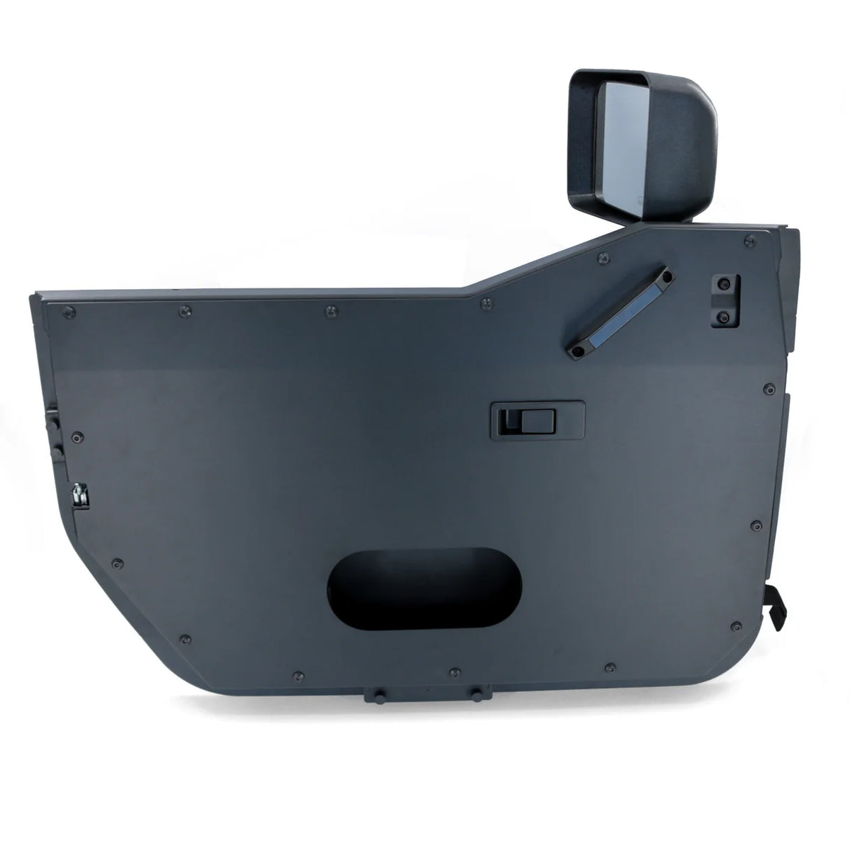 2007-2018 Jeep JK/JKU Full Metal Jacket Black Powder Coated Aluminum Half Doors | Front Pair