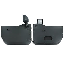 2007-2018 Jeep JK/JKU Full Metal Jacket Black Powder Coated Aluminum Half Doors | Front Pair