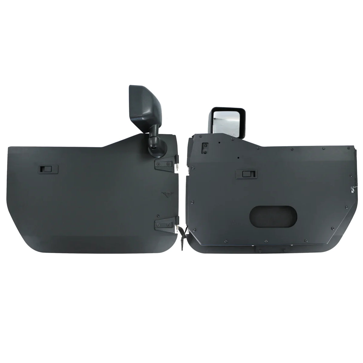 2007-2018 Jeep JK/JKU Full Metal Jacket Aluminum Half Doors - Rear Pair