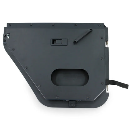2007-2018 Jeep JK/JKU Full Metal Jacket RAW Aluminum Half Doors - Rear Pair