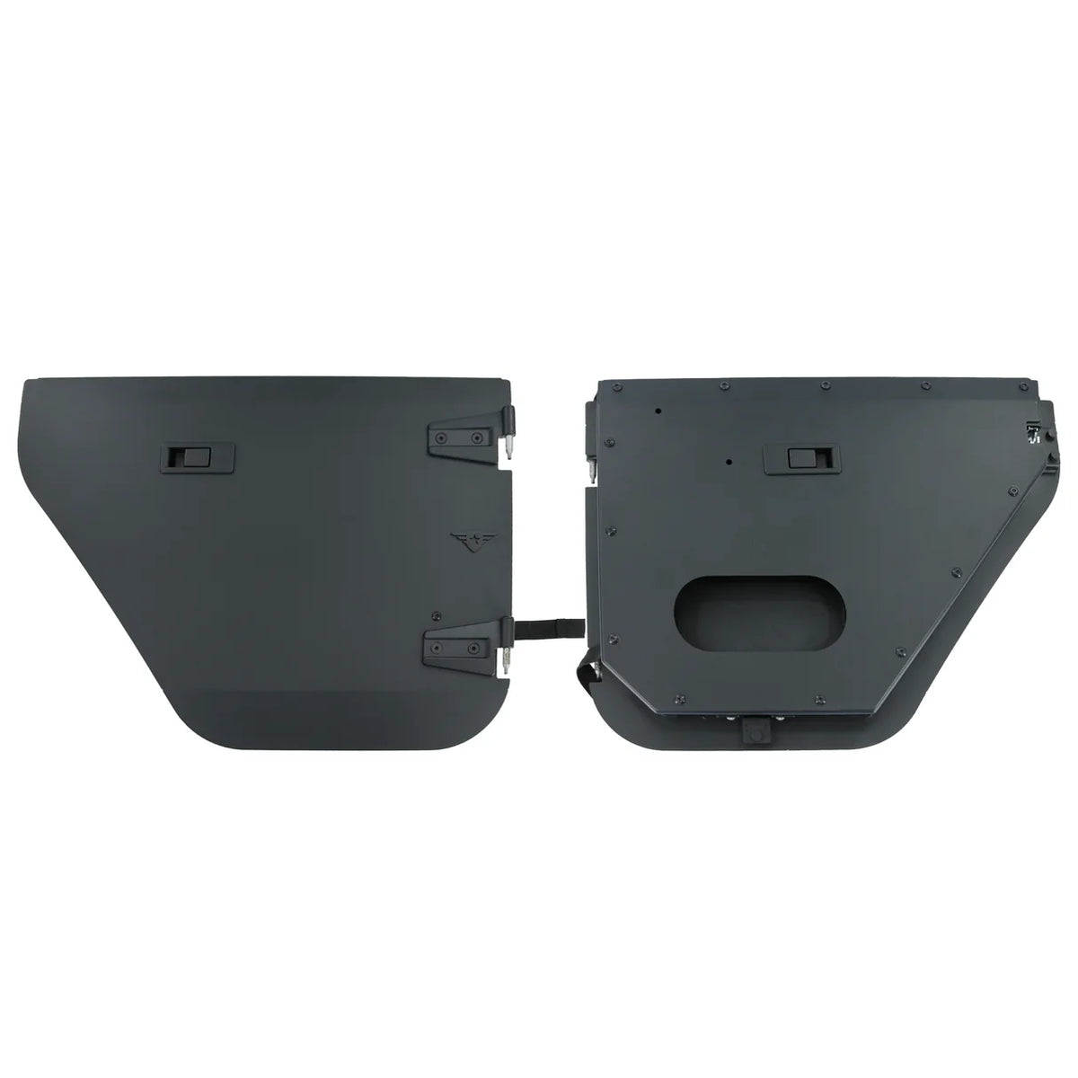2007-2018 Jeep JK/JKU Full Metal Jacket Aluminum Half Doors - Rear Pair