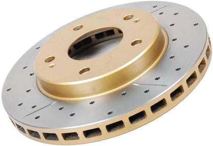 DBA 01-06 Jeep Wrangler Front Drilled & Slotted Street Series Rotor