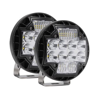 Nacho Lighting 5.75in Offroad TM5 Combo White LED Light Set
