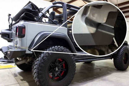 Fishbone Offroad 2018+ Jeep Wrangler JL 2/4 Door - Black Quarter Panel Chip Guards