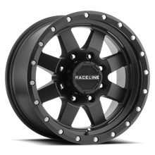 Raceline 935B Defender 15x8in / 5x114.3 BP / -24mm Offset / 83.82mm Bore - Satin Black Wheel