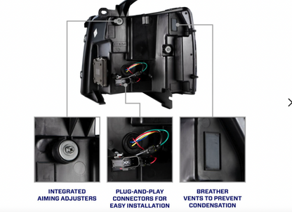 Form Lighting LED Headlights | 2007–2013 Chevy Silverado