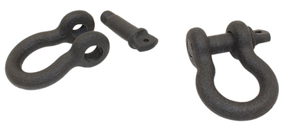 Fishbone Offroad D Ring 3/4In Gloss - Black 2 Piece Set