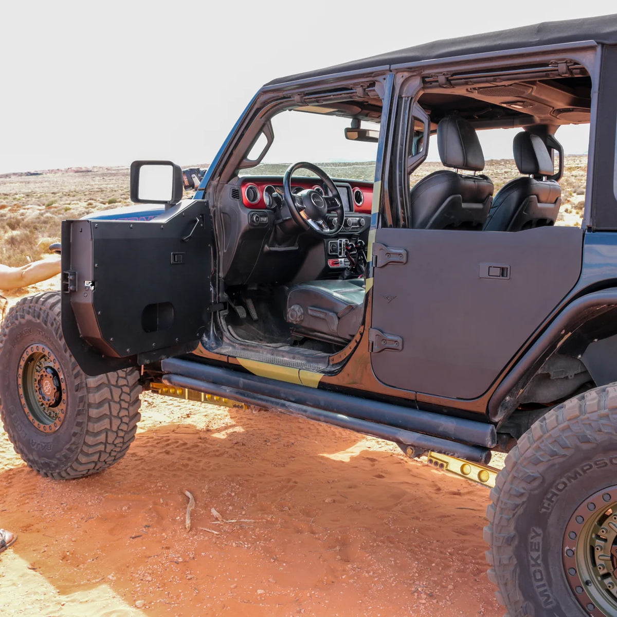 Jeep JL/JLU Full Metal Jacket Raw Aluminum Front Half Doors - FRONT PAIR