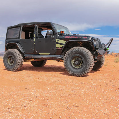 Jeep JL/JLU Full Metal Jacket Raw Aluminum Half Doors - REAR PAIR