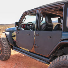 Jeep JL Black Full Metal Jacket Aluminum Front Half Doors - FRONT PAIR