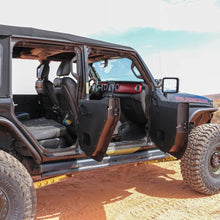 Jeep JL/JLU Full Metal Jacket Raw Aluminum Half Doors - REAR PAIR