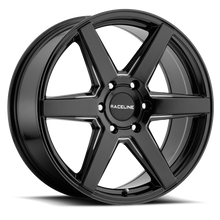 Raceline 156B Surge 16x6.5in / 5x130 BP / 45mm Offset / 84.1mm Bore - Black & Milled Wheel