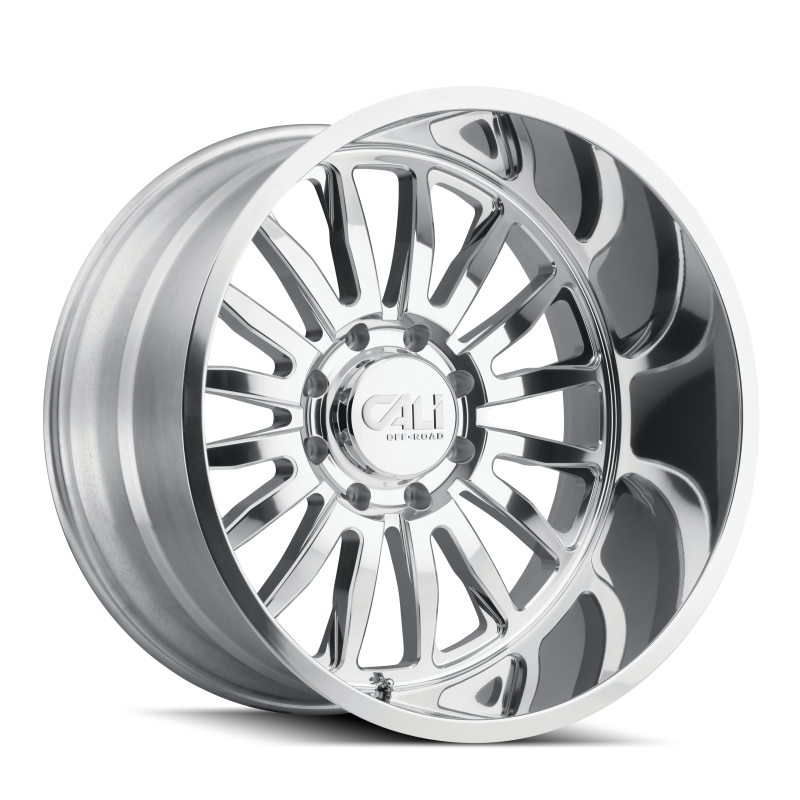 Cali Off-Road 9110 Summit 24x14 / 8x180 BP / -76mm Offset / 124.1mm Hub Polished Wheel