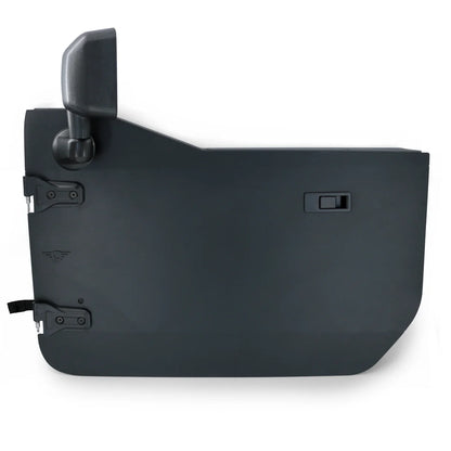 2020+ Jeep Gladiator JT Full Metal Jacket Black Aluminum Half Doors - FRONT PAIR