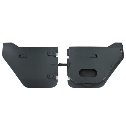 2020+ Jeep Gladiator JT Full Metal Jacket Raw Aluminum Half Doors - Rear Pair