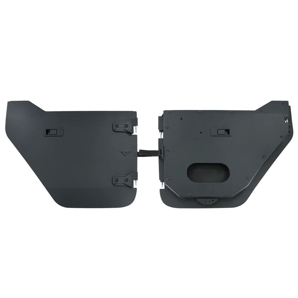 2020+ Jeep Gladiator JT Full Metal Jacket Aluminum Half Doors - Rear Pair
