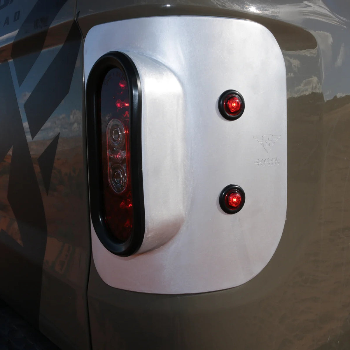 2020+ Jeep Gladiator JT LED Tail Light Kit | Raw Aluminum