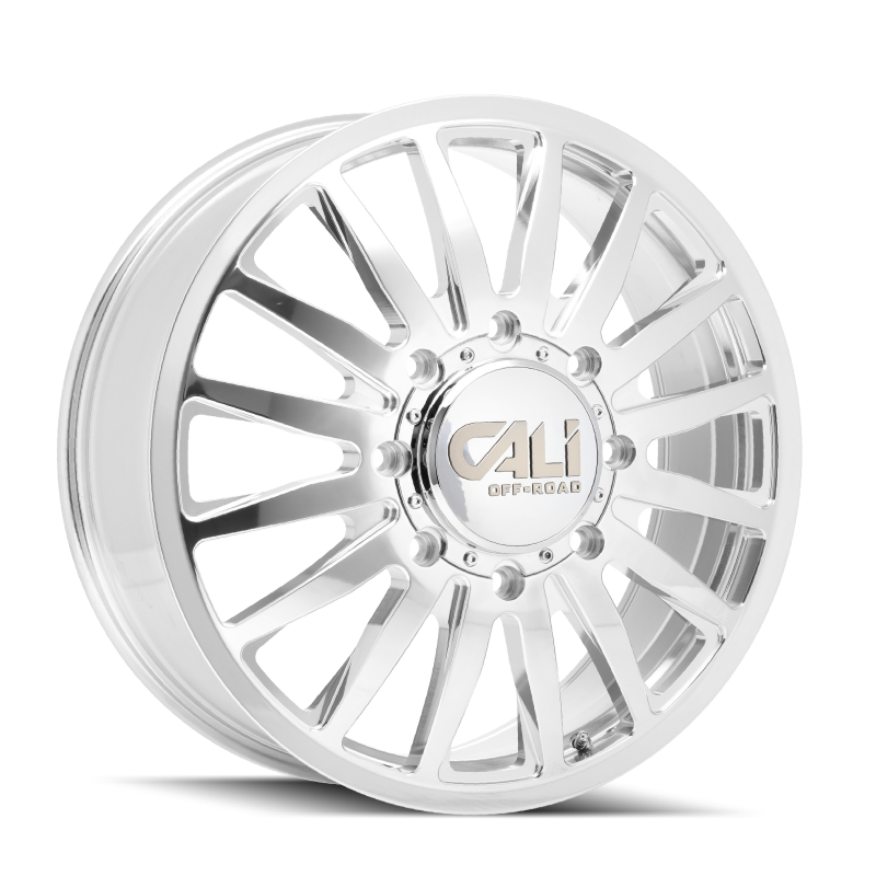 Cali Off-Road 9110D Summit Dually 20x8.25 / 8x210 BP / 115mm Offset / 154.2mm Hub Polished Wheel