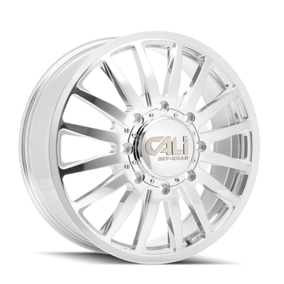 Cali Off-Road 9110D Summit Dually 20x8.25 / 8x200 BP / 115mm Offset / 142mm Hub Polished Wheel