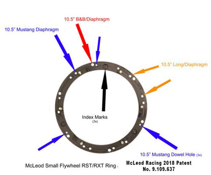 McLeod RST Clutch Mustang 1-1/16in X 10 Spline For 157 Tooth Flywheel Only
