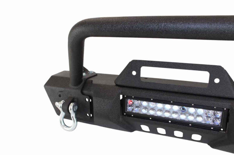 Fishbone Offroad 07-18 Jeep Wrangler JK Frnt Stubby Winch Bumper W/Tube Guard - Blk Txtrd Pwdrcoated