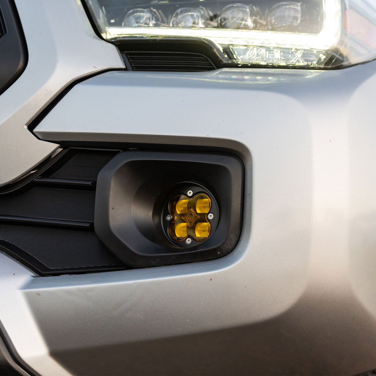 Baja Designs 12-21 Toyota Tacoma/Tundra/4Runner Squadron-R Fog Pocket Light Kit - SAE Amber