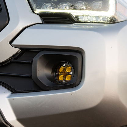 Baja Designs 12-21 Toyota Tacoma/Tundra/4Runner Squadron-R Fog Pocket Light Kit - SAE Amber