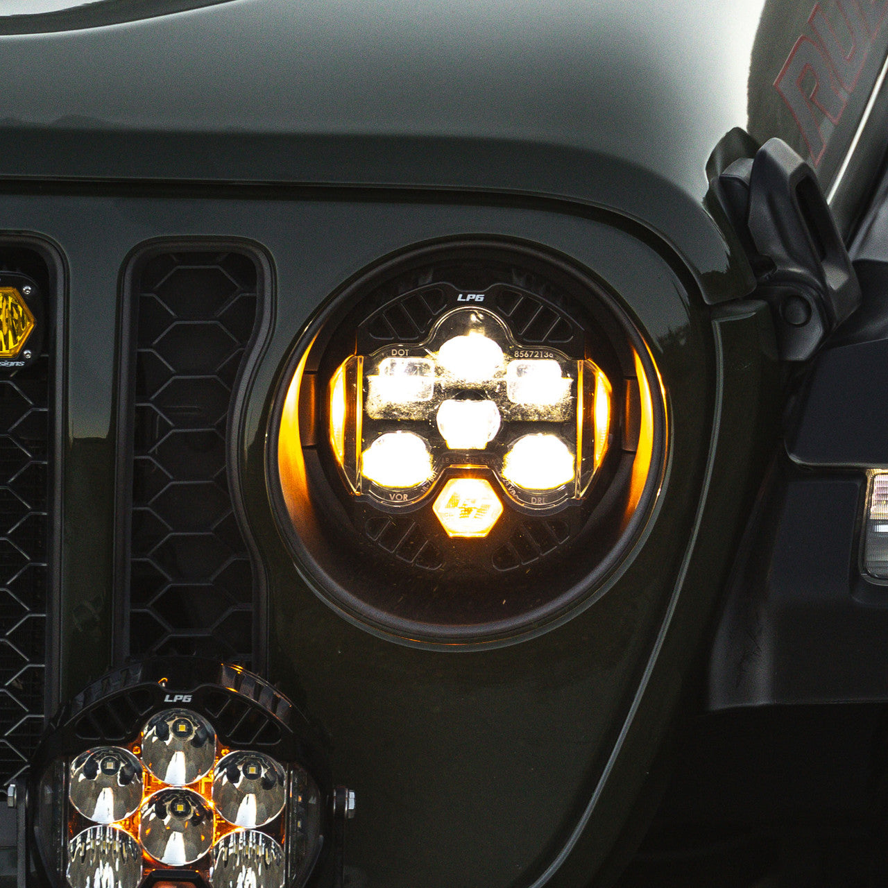 Baja Designs DOT LP6 LED Auxiliary Light Pod (Clear DRL) - Pair
