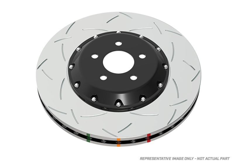 DBA 11-15 Jeep Grand Cherokee Exc. SRT8 Front T3 5000 Series Slotted Rotor w/ Black Hat 350mm