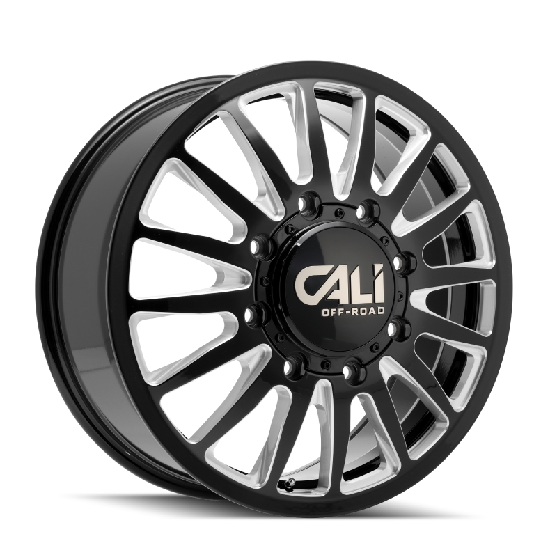 Cali Off-Road 9110D Summit Dually 22x8.25 / 8x200 BP / -192mm Offset / 142mm Hub Gls Blk Mill Wheel