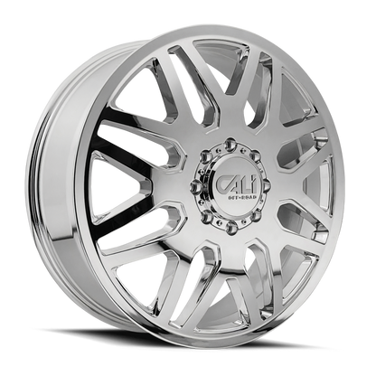Cali Off-Road 9115D Invader Dually 22x8.25 / 8x165.1 BP / 115mm Offset / 121.3mm Hub Chrome Wheel