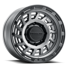 Raceline 957GB Halo 17x8.5in / 6x139.7 BP / 0mm Offset / 106.1mm Bore - Gunmetal & Black Lip Wheel