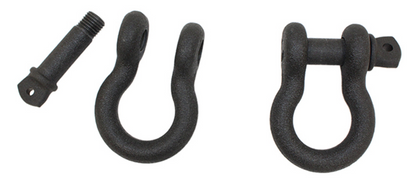 Fishbone Offroad D Ring 3/4In Gloss - Black 2 Piece Set
