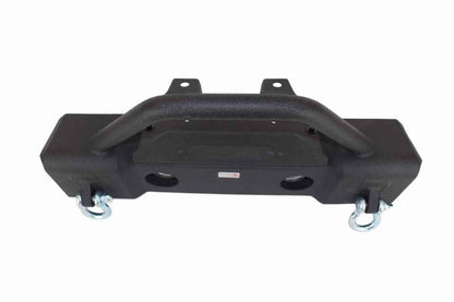 Fishbone Offroad 07-18 Jeep Wrangler JK Stubby Bumper W/Tube Guard - Black Texured Powdercoated