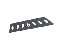 Artec Industries Jeep JK Bare Steel Nighthawk Mid-Tube Stinger Front Bumper w/ Alum Skid Bare Steel
