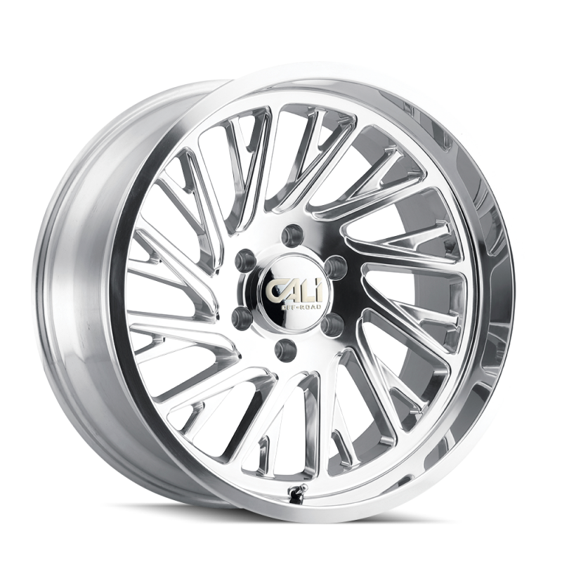 Cali Off-Road 9114 Purge 24x14 / 6x139.7 BP / -76mm Offset / 106mm Hub Polished Wheel
