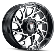 American Truxx AT1913 Destiny 24x14 / 8x170 BP / -76mm Offset / 125.2mm Hub Gloss Black Milled Wheel