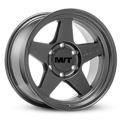 Mickey Thompson Open 5 Black Wheel - 17X9 5X5 BP 4.53in BS -12 Offset 71.6mm Bore - 274270