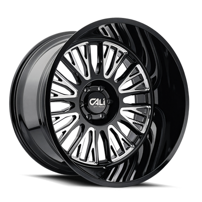 Cali Off-Road 9116 Vertex 20x10 / 6x139.7 BP / -25mm Offset / 106mm Hub Gloss Black Milled Wheel